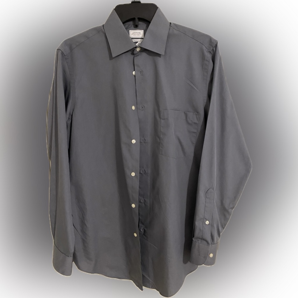 Grey Dress Shirt (14-14.5, 32-33)